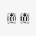 wholesale 925 Silver G Color 4CT Asscher Cut Rectangular Baguette High Carbon Diamond Earrings for Women, Same as Shi Peizhu Foreign Trade Style-0-0