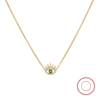 wholesale S925 Sterling Silver Minimalist Style Evil Eye Zircon Pendant Necklace, Light Luxury Small and Unique Elegant Collarbone Chain-Silver>925 silver