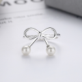 wholesale S925 Sterling Silver Korean Style Unique Creative Fashion Fresh and Elegant Design Bow Small Niche Versatile Ring-0-2