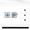 wholesale 925 Silver New Style Inlaid with 8A Ultra-Sparkling Zircon Cross Pendant Earrings for Women, Niche Design Wholesale-0-1