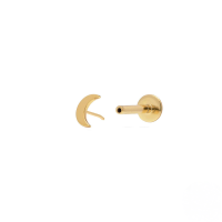 wholesale S925 Sterling Silver 18g Flat Head Push-pin Cartilage Ear Stud, Popular In Europe And America For Ear Piercing-Single gold #6