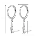 wholesale S925 Sterling Silver Cross-Border Europe and America Bestseller Lightning Ear Clasp with Micro-Inlaid Zirconia Light Luxury Earrings, High-End Fashionable Personalized Jewelry-0-6
