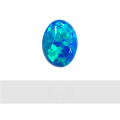 wholesale Metal Opal Cross Double-Sided Fire Iridescent Opal Polymer Cultivated Synthetic Opal Gemstone-0-27