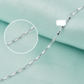 wholesale S925 silver jewelry source factory new accessories popular OL women's necklace sterling silver collarbone chain XX melon seed chain wholesale-0-3