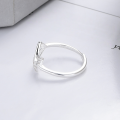 wholesale S925 Sterling Silver Cross-Border Hot Selling Geometric Irregular Shape Design Versatile Fashion Open Ring-0-2