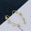 wholesale S925 gold-plated sterling silver Dunli Jewelry summer new ear clips, INS Euro-American style star earrings, fashion item-0-3