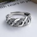 wholesale S925 Sterling Silver Punk Street Style Trendy Open Circle Ring with Unique Design-0-1