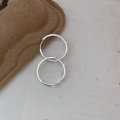 wholesale S925 Sterling Silver Minimalist Hoop Earrings, Women's Light Luxury Earrings, New Korean Dongdaemun Small-Simple Circle Ear Hoop Earrings-0-5