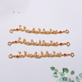 wholesale Gold-plated S925 silver chain semi-chain three-connection accessory bracelet necklace charm DIY handmade semi-finished product new-0-5