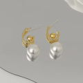 wholesale S925 Sterling Silver Pearl Multi-Way Earrings, Fashionable and Exquisite Versatile Accessories for Daily Wear and Gift Giving-0-2