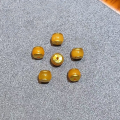 wholesale Gold-plated S925 silver popular crystal rainbow pill hamburger multi-gemstone round bead ancient gold spacer bead bracelet-0-10