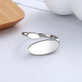 wholesale S925 Sterling Silver European and American Cross-Border Exaggerated Street Photography Egg-Shaped Geometric Irregular Wide Opening Ring-0-2