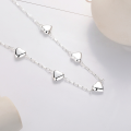 wholesale S925 Sterling Silver Korean Style Da Dong Men 3D Heart Design Sweet and Cool Trendy Versatile Necklace for Women-0-2