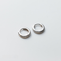 wholesale 925 Sterling Silver Minimalist Smooth Round Hoop Earrings Unisex Cool Style M04015-0-5