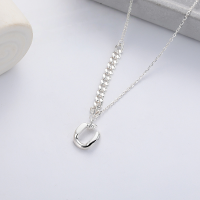 wholesale S925 Silver Fashion Cross-Border Euro-American Geometric Classic English Letter Creative Design Versatile Necklace-YL600H/approx. 3.6g>925 silver
