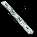 wholesale 925 Silver Gold-Plated Bracelet with High-Carbon Drilled Muzo Green Art Deco Vintage Exquisite Versatile Jewelry for Women-0-3