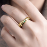 wholesale 925 Sterling Silver Dunhuang Series New Chinese Style National Trend Traditional Pattern Ring, Summer New Arrival High-end Feel Ring-Dunhuang Pattern Ring US Size 7