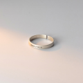 wholesale S925 silver Korean version minimalist single-loop matte English letter ring for women, vintage-style accessory J9075-0-2