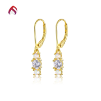 wholesale S925 metal round white synthetic opal earrings, synthetic opal studs-17B Reddish White