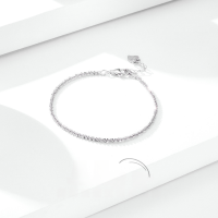 wholesale S925 Sterling Silver Light Luxury Ins Niche Design Full Starry Sky Adjustable Size Bracelet for Women-Gypsophila Bracelet 925 Silver