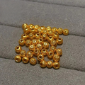 wholesale S925 gold-plated spacer beads gasket semi-finished DIY accessories crystal jewelry bracelet necklace fittings-0-8