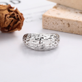 wholesale S925 Sterling Silver Korean Style Ins Minimalist Floral Ring, Unique Design Fashion OL Niche Ring for Women-0-2