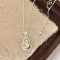 wholesale 999 Silver Maker S999 Lucky Turning Wealth Gourd Pendant Rotatable Fashion Trend National Style Versatile Necklace-0-2