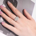 wholesale Metal: 925 silver plated with 18K gold Zhuo Zhifan new exaggerated ring couple's pinky ring women minimalist ring-0-2