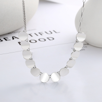 wholesale S925 Sterling Silver Korean-style Creative Minimalist Geometric Pendant Chain-YL401/approx. 8.7g 925 silver