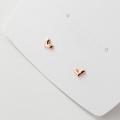 wholesale Metal material S925 silver small love ear studs sweet lady fresh student Korean style screw earrings G8607-0-2