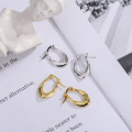 wholesale S925 Sterling Silver Korean-style Ins Niche Geometric Polygon Minimalist Ear Clips Versatile and Edgy Earrings-0-0
