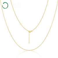 wholesale S925 Sterling Silver, Real Gold Plated Adjustable Length Hot Selling Pendant Necklace Choker Chain Factory Direct-Bright Silver 925 Silver