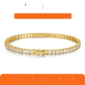 wholesale S925 Sterling Silver Single Row Moissanite Tennis Bracelet for Women, Minimalist and Versatile, Amazon Best-Seller, Cross-Border Hot Product, Ready to Ship-0-0