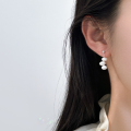 wholesale S925 Sterling Silver Light Bead Irregular Pearl Earring Korean Style Fashion Light Luxury Ins Wind Ear Accessories M05207-0-1