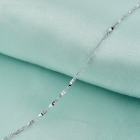 wholesale S925 Silver Source Factory Style Necklace, European and American Hip Hop 10 Double Circle Chain, Cross-Border Minimalist Style Matching Chain-L027-1.0 Double Circle Chain-16 inches S925 Silver