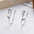 wholesale S925 Sterling Silver Exquisite Small Tulip Unique Earrings, Fresh and Sweet Temperament Gentle Style Earrings for Women-0-0