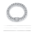 wholesale S925 Sterling Silver Cross-Border Amazon Best-Selling Cuban Chain with Moissanite 12mm Bracelet for European and American Hip-Hop Trendy Men-0-1