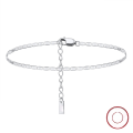 wholesale S925 Sterling Silver Olive Charm Adjustable Anklet for Cross-Border EU/US Markets, Fashion-Forward and Versatile-0-6
