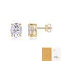 wholesale 925 Sterling Gold-Plated Minimalist Autumn Winter Earrings, Chanel-Style Luxury Advanced Moissanite Studs in Stock-0-6