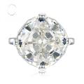 wholesale 925 Silver Stu Jewelry New European and American Luxury Set with Large 15*15 High Carbon Diamond Ring for Women Cross-Border Wish-0-0