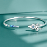 wholesale 【Bfirst】S925 Silver Bracelet for Women, Silver Nine-Colored Deer Bangle Jewelry Wholesale-Nine-Colored Deer Bracelet 925 Silver