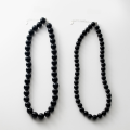 wholesale Black Agate Beaded Necklace, Y00665, Same as Korean Fever Blogger's Style, Minimalist and Niche Aesthetic-0-4