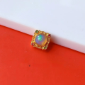 wholesale S925 Gold-Plated Silver with Inlaid Natural Opal DIY Bracelet Necklace Accessory Pendant Original Jewelry-0-9