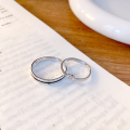 wholesale S925 Sterling Silver "Eternal Bond" Couple Rings, a pair of men's and women's fashionable proposal birthday Valentine's Day gift-0-1