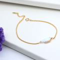 wholesale S925 Sterling Silver Exquisite Chain Bracelet with Synthetic Opal for Women, Spring New Style Manufacturer Wholesale-0-2