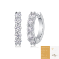 wholesale S925 Silver Dawn Hoop Earrings with Moissanite, New Style Amazon Cross-Border Best-Seller Ready-to-Ship Wholesale from Source-0-6