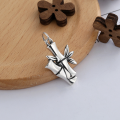 wholesale S925 Sterling Silver Retro Minimalist Guochao Ethnic "Rising Step by Step" Bamboo Joint Auspicious Implication Component Material-0-1