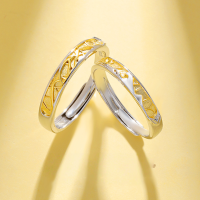 wholesale 925 Sterling Silver Intertwined Branches Reflecting Waves Couple Ring for Women, Minimalist and Luxurious High-End Feel for 520 Valentine's Day Gift for Girlfriend-Couple's Rings: Twining Branches Reflecting Ocean Waves / Approx. 4.15g &gt;PR003743-1 Sterling Silver