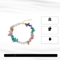 wholesale Wholesale vintage women's jewelry beaded bracelet with metal, turquoise, shell, pearl, opal, and amethyst-0-1