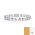 wholesale S925 Silver 65mm Moissanite 1 Carat Promise of Time Bracelet Cross-border Best-seller Foreign Trade Jewelry Wholesale-0-6